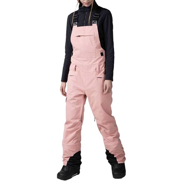 Rossignol Bib Ski Pants Size Medium Womens Cooper Pink Black Snowboarding $275